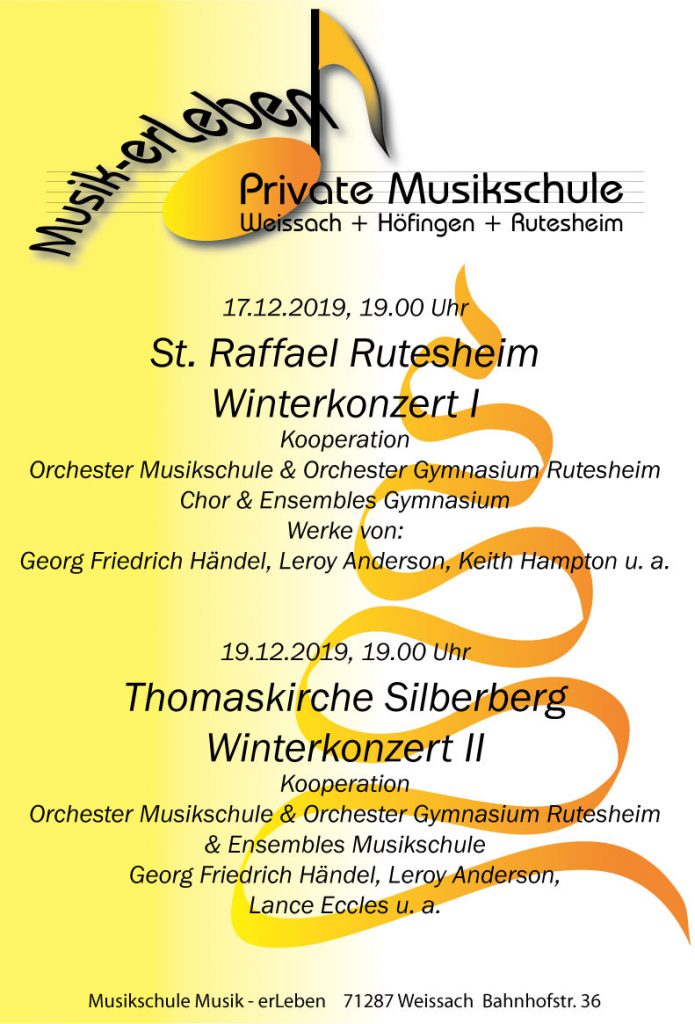 Plakat Winterkonzert I + II